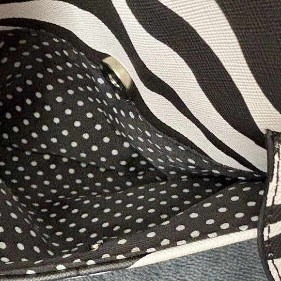 Olivia & Kate Zebra Striped Dumpling Bag - Picture 5 of 8